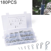 Load image into Gallery viewer, 180 PCS Heavy Duty Zinc Plated Cotter R Tractor Clip Pin for Car / Boat / Garages, 180 PCS