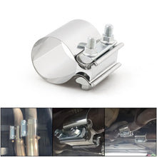 Load image into Gallery viewer, 3 inch Car Turbo Exhaust Downpipe Stainless Steel Lap Joint Band Clamp, 3 inch