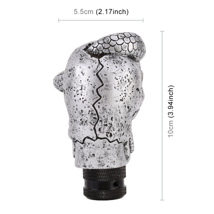 LX Tandy Creative Universal Car Snake Ghost Shaped  Shifter Cover Manual Automatic Gear Shift Knob, Snake Ghost Shaped