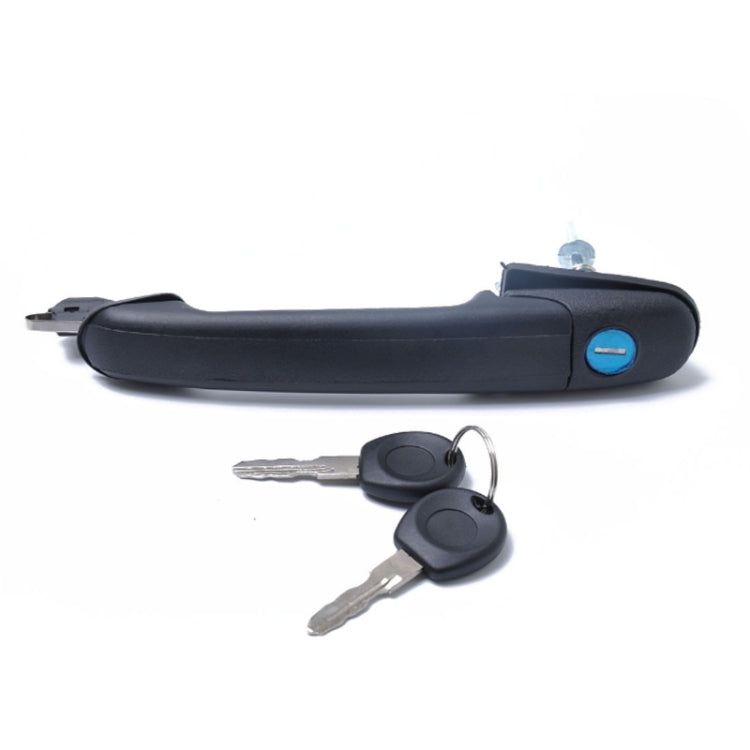 Car Front Door handle 6N0837207C, 66N0837207D + 2 Keys for Volkswagen Polo 1994-2001, For Volkswagen Polo