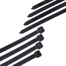 Load image into Gallery viewer, 100pcs /Pack 8mm*200mm Nylon Cable Ties, 8mm*200mm Black, 8mm*200mm White