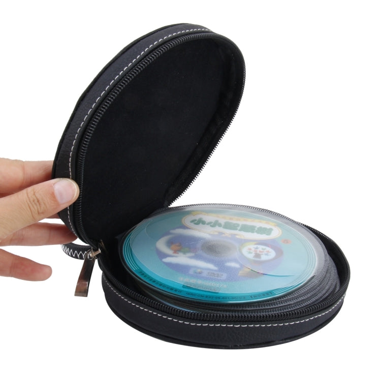20 CD Disc Storage Case Leather Bag Heavy Duty CD/ DVD Wallet for Car, Home, Office and Travel, Wine Red, Dark Grey, Brown, Portable Cheetah Pattern, Portable Leopard Pattern, Coffee, 20pcs Disks