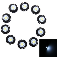 Load image into Gallery viewer, 10 PCS 0.3W T6.5 Wedge Instrument Panel LED Light Dashboard Gauge Cluster Indicator Lamp Bulb, 0.3W T6.5