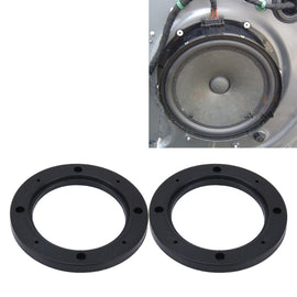 2 PCS 4 inch Car Auto ABS Loudspeaker Base Protection Hollow Cover Holder Mat, Inner Diameter: 10cm, 10cm