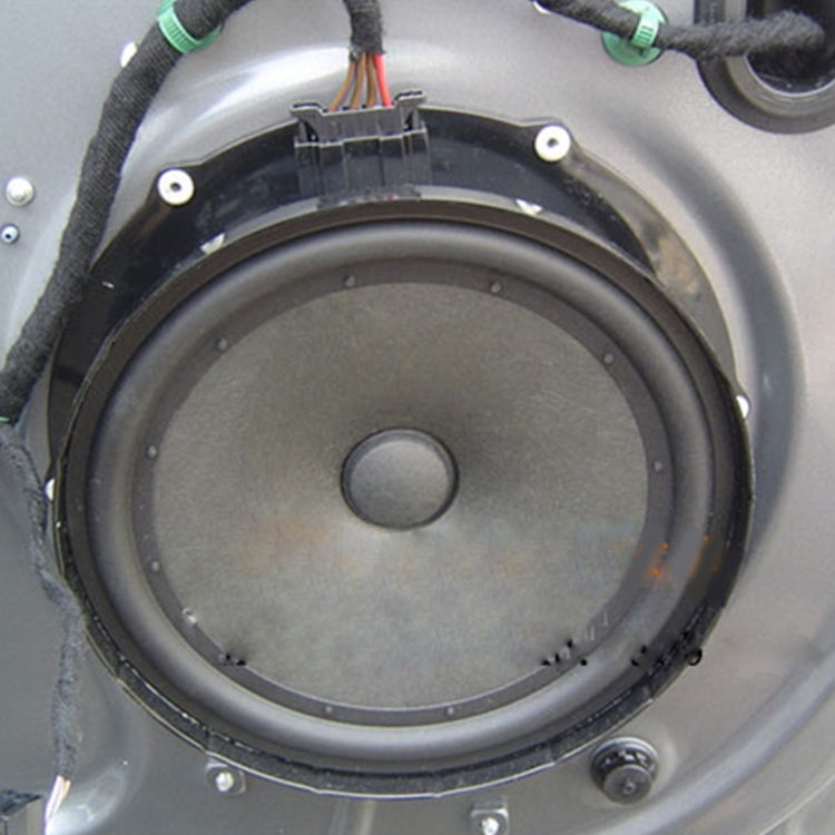 2 PCS 4 inch Car Auto ABS Loudspeaker Base Protection Hollow Cover Holder Mat, Inner Diameter: 10cm, 10cm