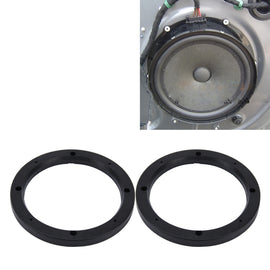 2 PCS 6.5 inch Car Auto ABS Loudspeaker Base Protection Hollow Cover Holder Mat, Inner Diameter: 14.5cm, 14.5cm