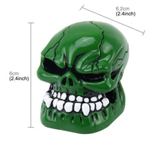 Load image into Gallery viewer, Universal Skull Head Shape ABS Manual or Automatic Gear Shift Knob  with Three Rubber Covers Fit for All Car, Skull Head Shape 1, Skull Head Shape 2, Skull Head Shape 3