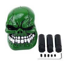 Load image into Gallery viewer, Universal Skull Head Shape ABS Manual or Automatic Gear Shift Knob  with Three Rubber Covers Fit for All Car, Skull Head Shape 1, Skull Head Shape 2, Skull Head Shape 3