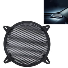 Load image into Gallery viewer, 8 inch Car Auto Metal Mesh Black Round Hole Subwoofer Loudspeaker Protective Cover Mask Kit with Fixed Holder, 8 Inch