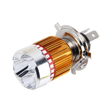Load image into Gallery viewer, H4 9W 900 LM 6000K Static + Strobe Light Motorcycle Headlight Lamp with 3 COB White Light Lamps and Red Light+Pink Light+Blue Light LED Lamps, DC 12V, 9W 900LM