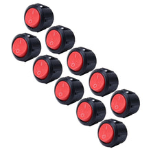 Load image into Gallery viewer, 10 PCS Car Auto Universal DIY 2 Pin Round Cap OFF- ON Push Button, Short