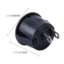 Load image into Gallery viewer, 10 PCS Car Auto Universal DIY 2 Pin Round Cap OFF- ON Push Button, Short