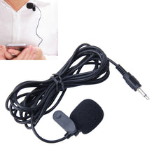 Load image into Gallery viewer, Car Audio Microphone 3.5mm Jack TS Plug Mono Mic Mini Wired External Clip Microphone Player for Auto DVD Radio, Cable Length: 2.0m, Clip