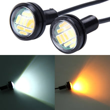 Load image into Gallery viewer, 2 PCS 2W Car Auto Eagle Eyes Fog Light Turn Light with 12 SMD-4014 LED Lamps, DC 12V Cable Length: 55cm, SMD-4014, Eagle Eye Light  12V/2W