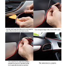 Load image into Gallery viewer, 5m Flexible Trim For DIY Automobile Car Interior Moulding Trim Decorative Line Strip with Film Scraper