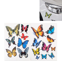 Load image into Gallery viewer, 7 PCS Butterfly Shape Plastic Car Free Sticker, Butterfly