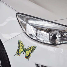 Load image into Gallery viewer, 7 PCS Butterfly Shape Plastic Car Free Sticker, Butterfly