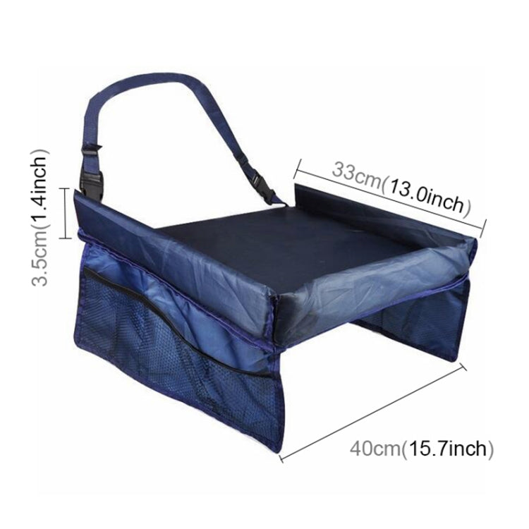 Child Console Baby Stroller Toy Stroller Organizer Baby Safety Tray Tourist Painting Holder Waterproof Dining Table Car Painting Tray, Blue
