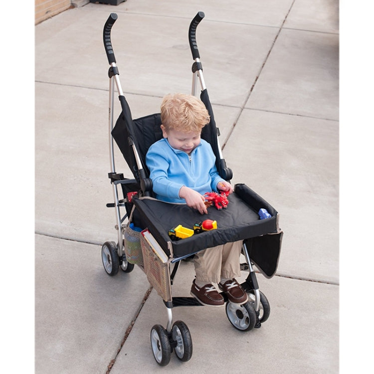 Child Console Baby Stroller Toy Stroller Organizer Baby Safety Tray Tourist Painting Holder Waterproof Dining Table Car Painting Tray, Blue