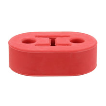 Load image into Gallery viewer, Universal Car Two Holes Adjustable Rubber Mounting Bracket Exhaust Tube Hanging Rubber Tube Car Exhaust Pipe Hanging Shackle Hanging Exhaust Hanging From Ear, 2 Holes (Blue), 2 Holes (Red), 2 Holes (Yellow), 2 Holes (Black)