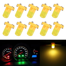 Load image into Gallery viewer, 10 PCS 2W T3 Wedge Instrument Panel LED Light Dashboard Gauge Cluster Indicator Lamp Bulb, T3, 2W T3