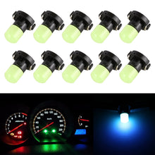 Load image into Gallery viewer, 10 PCS 2W T3 Wedge Instrument Panel LED Light Dashboard Gauge Cluster Indicator Lamp Bulb, 2W T3, T3