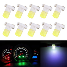 Load image into Gallery viewer, 10 PCS 2W T3 Wedge Instrument Panel LED Light Dashboard Gauge Cluster Indicator Lamp Bulb, 2W T3, T3
