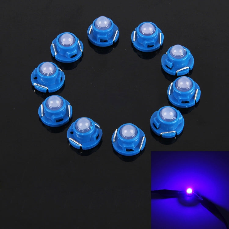 10PCS 2W T4.7 Wedge Instrument Panel LED Light Dashboard Gauge Cluster Indicator Lamp Bulb, 2W T4.7, 2W  T4.7