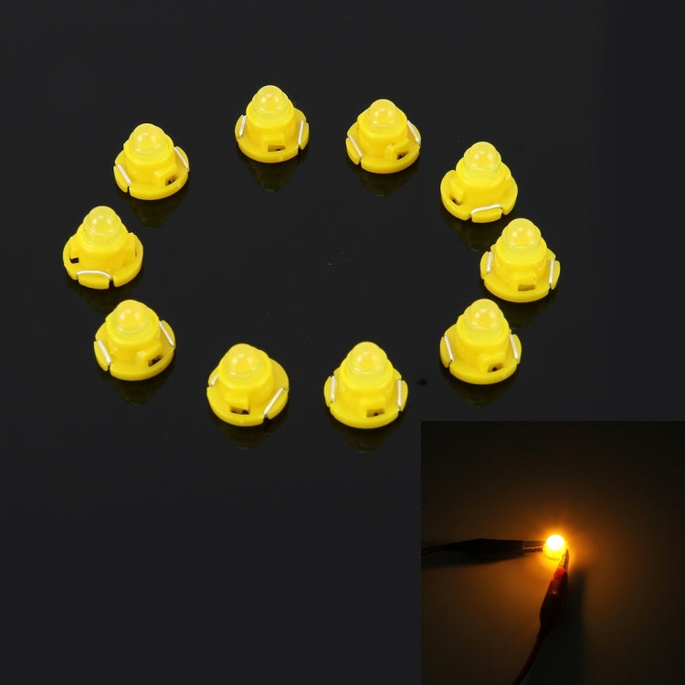 10PCS 2W T4.7 Wedge Instrument Panel LED Light Dashboard Gauge Cluster Indicator Lamp Bulb, 2W T4.7, 2W  T4.7