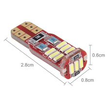 Load image into Gallery viewer, 2PCS T10 2W 100LM 6000K 12 SMD-4014 LEDs Car Clearance Lights Lamp, DC 12V, 12 SMD-4014 LEDs