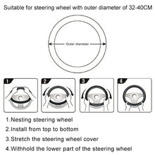 Load image into Gallery viewer, Crocodile Texture Universal Rubber Car Steering Wheel Cover For 34-48cm Wheel