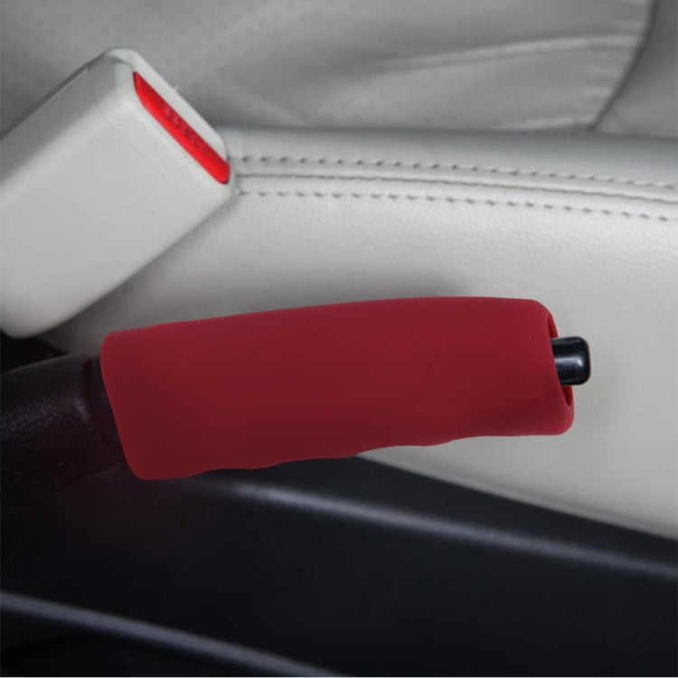 Rubber Car Hand Brake Cover Shift Knob Gear Stick Cushion Cover Car Accessory Interior Decoration Pad, Hand Brake CoveRed), Hand Brake Cove(Black), Hand Brake Cove(Grey), Hand Brake Cove(Khaki), Hand Brake Cove(Blue)