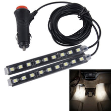 Load image into Gallery viewer, 2 in 1 4.5W 18 SMD-5050-LEDs RGB Car Interior Floor Decoration Atmosphere Neon Light Lamp, DC 12V, 2 in 1 4.5W (Pink Light), 2 in 1 4.5W (White Light)