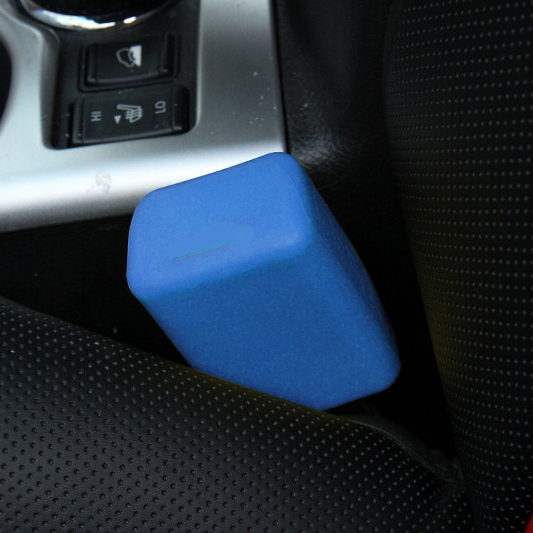 Safe Rubber Car Seat Belt Clips Locking Buckles Protective Cover, Red, Yellow, Black, Orange, Green, Blue