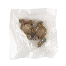 Load image into Gallery viewer, 2 PCS Brass Positive and Negative Car Battery Connectors Terminals Clamps Clips, Inner Diameter: 1.2cm, 1.2cm