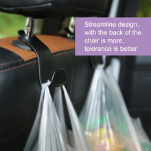 Load image into Gallery viewer, 2 PCS 3R 1.5kg Load Capacity Car Backseat Convenient Sundries Hook for Holding Plastic Bag Backbag, Car Backseat Hook