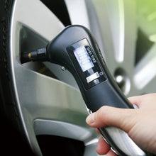Load image into Gallery viewer, 9 in 1 Digital Tire Pressure Gauge Multi-function Safety Hammer with Swiss Style Army Knife, Flashlight and Red Safety Light, Outdoor Tool Kit, 9 in 1