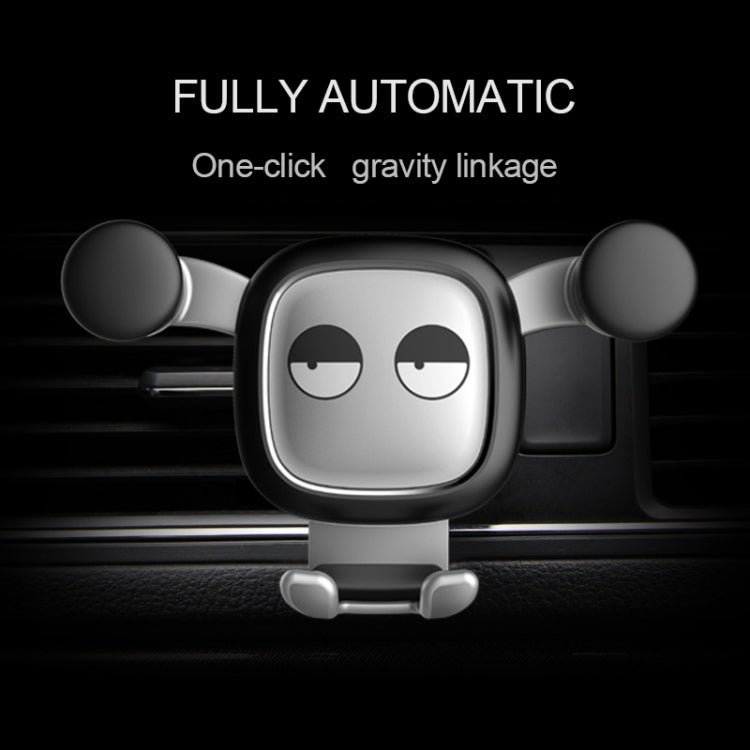 Big Eyes Pattern Gravity Cartoon Air Vent Car Mount Phone Holder, Big Eyes(Black), Big Eyes(Silver)
