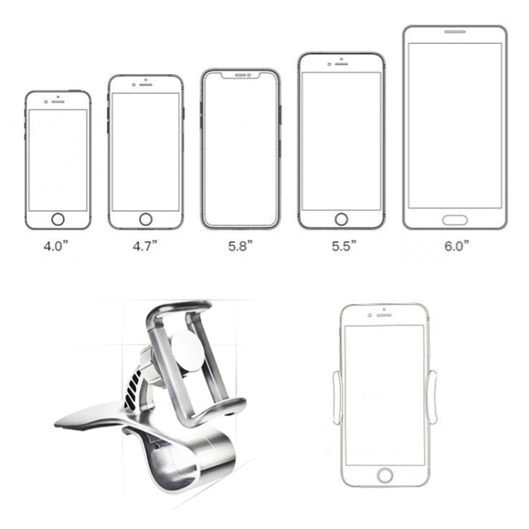 Multi-function Vehicle Navigation Frame Dashboard Car Mount Phone Holder, with Air Outlet, Phone Holder With Air Outlet