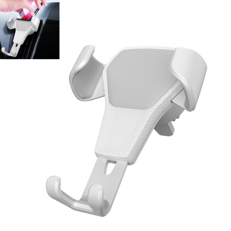 Litchi Texture Gravity Car Mount Phone Holder, Litchi Texture(Black), Litchi Texture(White)