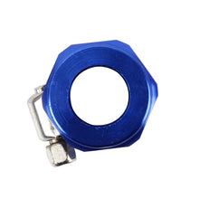 Load image into Gallery viewer, AN8 Car Performance Aluminum Accessories Adapter Nitrite Hose Finisher Adapter Nylon Braided Hose Clamp Blue Finish, AN8