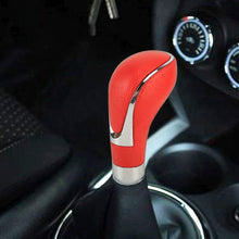 Load image into Gallery viewer, Universal Car PU Leather and Metal Gear Shift Knob Modified Auto Car Transmission Shift Lever Knob, Gear Shift Knob(Red), Shift Knob 2