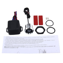 Load image into Gallery viewer, One-button Start Starter Switch with Illumination Engine Start Pivot Illumination Starter with Lighting, With Blue Lighting, With Red Lighting