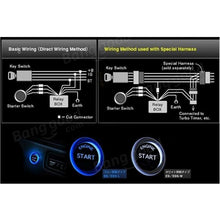Load image into Gallery viewer, One-button Start Starter Switch with Illumination Engine Start Pivot Illumination Starter with Lighting, With Blue Lighting, With Red Lighting