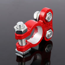 Load image into Gallery viewer, 2 PCS Positive and Negative Car U Shape Metal Battery Connectors Terminals Clamps Clips, L Size, Inner Diameter: 16mm (Black + Red), L Size (Black + Red)