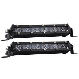 2 PCS 8 inch 18W 6000K IP67 1800ML Car Boat Marine Work Lights Spotlight LED Bulbs, DC 9-30V, 8 inch