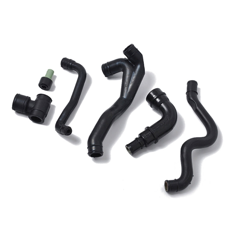 6 PCS Car Engine Crankcase Breather Pipe Hose Tube Kit 06A103213AF 06A103221AH 06A103221AF for Audi / Volkswagen, 6 PCS For Audi / Volkswagen