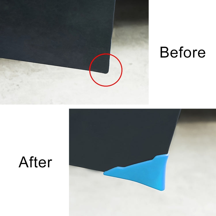 Universal Car Body Silicone Anti-collision Sticker Door corner Protector, Blue, Red, White, Black