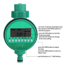 Load image into Gallery viewer, Automatic Watering Controller Timer Garden Water Timer Sprinkler Irrigation Controller Irrigation Timer Controller Watering Kits, Water Timer 2