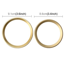 Load image into Gallery viewer, 2 PCS/Set Zinc Alloy Steering Wheel Decoration Ring Sticker Logo Car Styling Modification Car Front Logo Ring Decoration Rear Cover Trim Hood Emblem Rings for BMW 3 Series, For BMW 3 Series